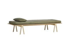 Woud Level Kissen Für Liege, Moosgrünes Leder Camo Tundra 8 Woud Level Kissen Für Liege, Moosgrünes Leder Camo Tundra -Heimtextilien 101027 WOUD Level daybed moss green oak 2 exposed