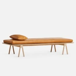 Woud Level Kissen Für Daybed, Cognacbraunes Leder Envy 7 Woud Level Kissen Für Daybed, Cognacbraunes Leder Envy -Heimtextilien 101044 Level pillow cognac 1 role