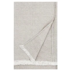 Maija Decke, Weiß/Leinen