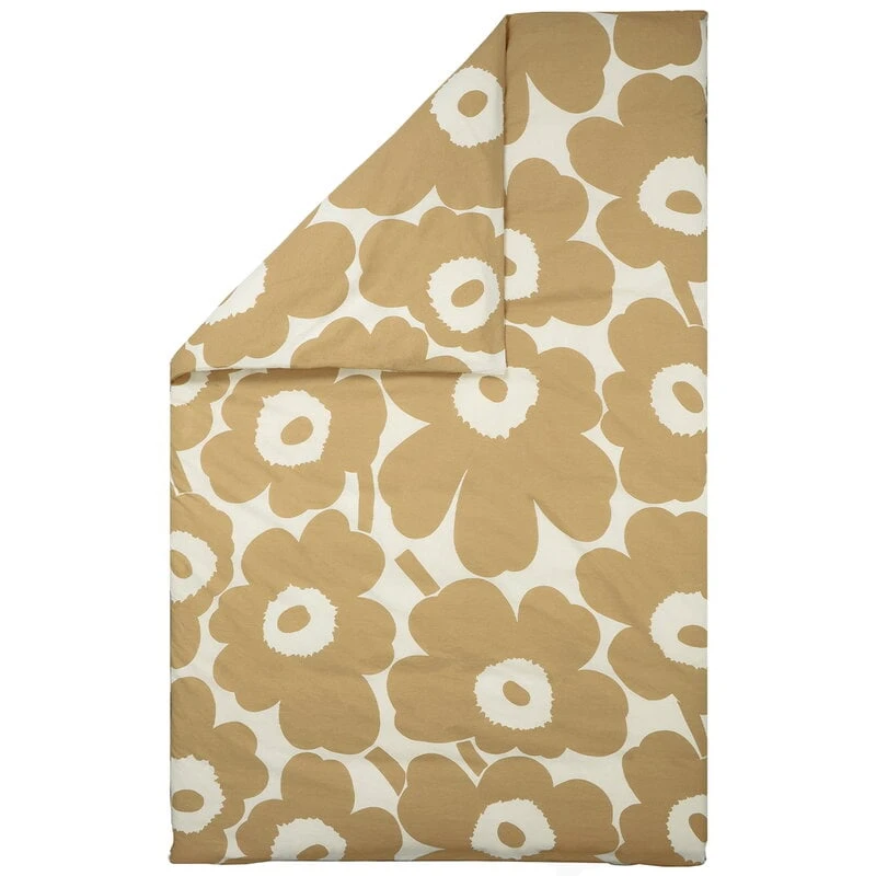 Marimekko Unikko Bettbezug, 150 X 210 Cm, Baumwolle – Beige 3 Marimekko Unikko Bettbezug, 150 X 210 Cm, Baumwolle – Beige