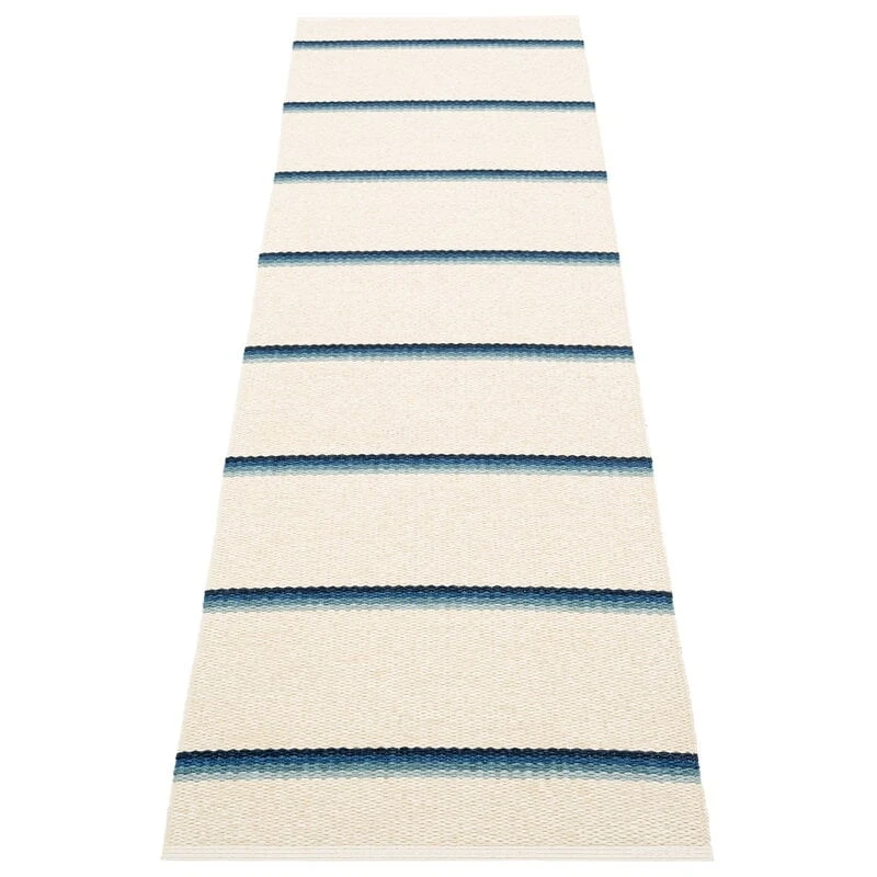 Olle Teppich, 70 X 240 Cm, Blau - Vanille 3 Olle Teppich, 70 X 240 Cm, Blau - Vanille