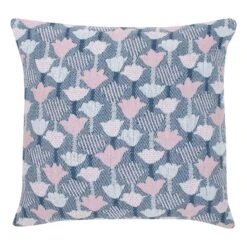 Tulppaani Kissenbezug, 45 X 45 Cm, Rosa – Blau