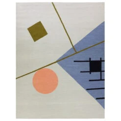 Zeniitti Teppich 170 X 240 Cm, Grau – Blau