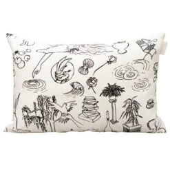 Mielenmaisemia Kissenbezug, 40 X 60 Cm, Weiß - Schwarz