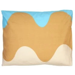 Marimekko Lokki Kopfkissenbezug 50 X 60 Cm, Blau – Beige – Weiß