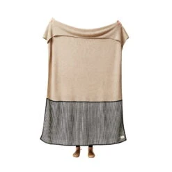 Aymara Plaid, 170 X 130 Cm, Rippe, Hellbraun -Heimtextilien 204FormAndRefine AK