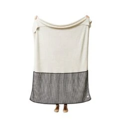 Aymara Plaid, 170 X 130 Cm, Rippe, Cremeweiß -Heimtextilien 205FormAndRefine AK