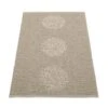 Vera 2.0 Teppich, 70 X 120 Cm, Dunkles Leinenbeige -Heimtextilien 24Pappelina AK