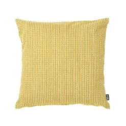 Artek Rivi Kissenbezug, 40 X 40 Cm, Leinen, Senfgelb – Weiß