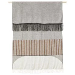 Aymara Plaid, 190 X 130 cm, Muster In Grau