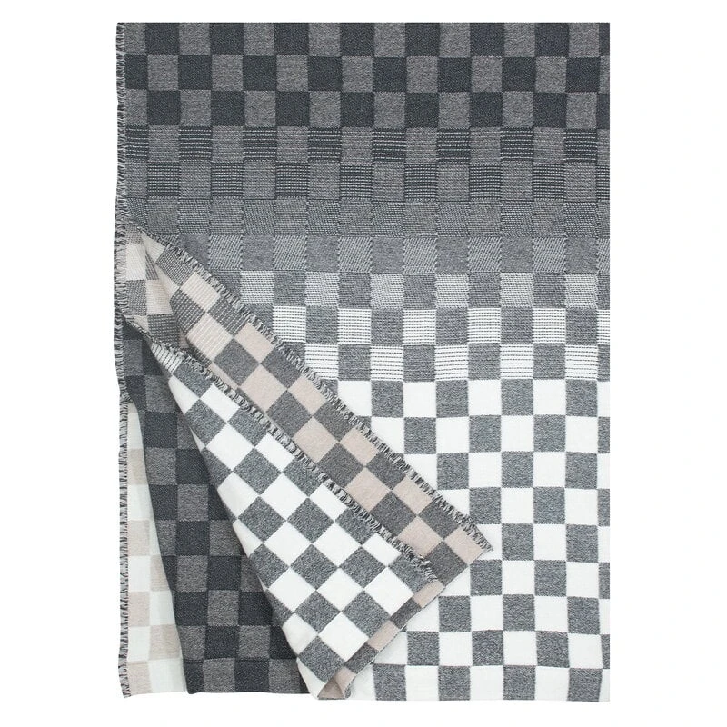 Shakki Überwurf, 130 X 180 cm, Beige - Schwarz - Weiß 3 Shakki Überwurf, 130 X 180 cm, Beige - Schwarz - Weiß