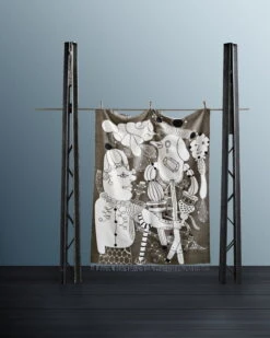 Fritz Hansen Jaime Hayon Decke, Gold -Heimtextilien 6383 Objects Throw Gold