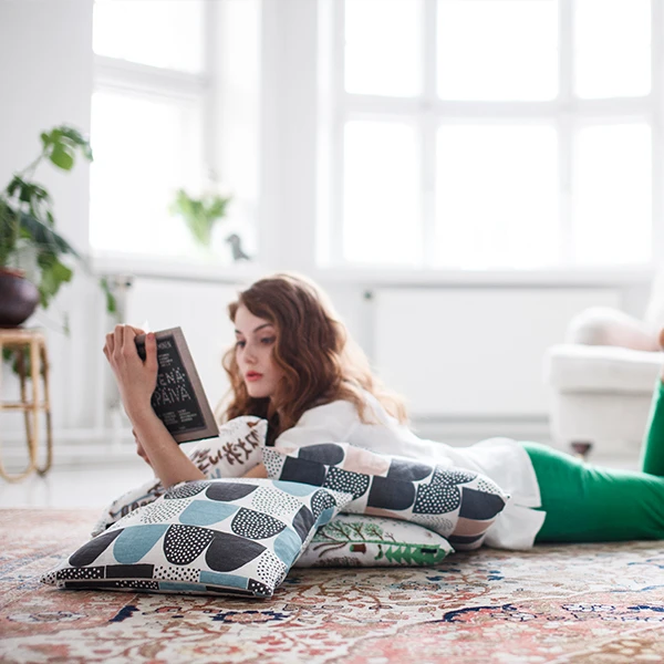 Kissenbezug Sokeri, Blau 4 Kissenbezug Sokeri, Blau – Bild 2