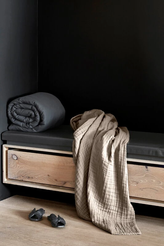 The Organic Company 6-lagige Weiche Decke, Lehmbraun 5 The Organic Company 6-lagige Weiche Decke, Lehmbraun – Bild 3