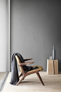 The Organic Company 6-lagige Weiche Decke, Dunkelgrau -Heimtextilien 6Layer Soft Blanket Dark Grey Lifestyle 01