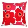 Marimekko Pieni Unikko Kissenbezug 50 X 50 Cm, Weiß – Rot -Heimtextilien 900Marimekko AK