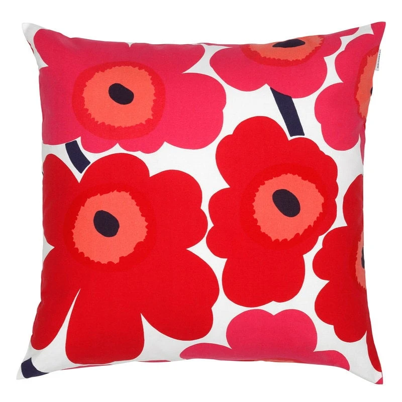 Marimekko Pieni Unikko Kissenbezug 50 X 50 Cm, Weiß – Rot 3 Marimekko Pieni Unikko Kissenbezug 50 X 50 Cm, Weiß – Rot