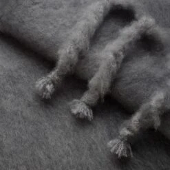 Grafit Mohairdecke, 130 X 180 Cm