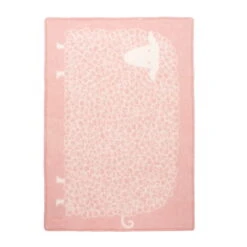 Kili Decke 65 X 90 Cm, Rosa – Weiß