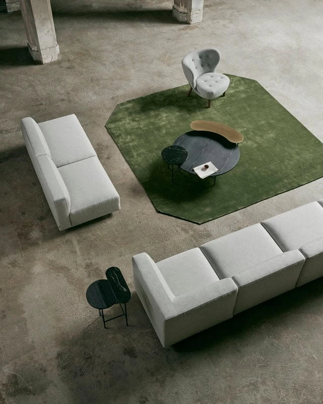 &Tradition Teppich The Moor AP6, 240 X 240 Cm, Kiefergrün 7 &Tradition Teppich The Moor AP6, 240 X 240 Cm, Kiefergrün – Bild 5