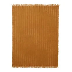 Menu Battus Decke, Ocker -Heimtextilien Battus blanket ochre full VS