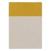Beach In-Out Teppich, Sandweiß/Gelb -Heimtextilien Beach 15380534 col light sand yellow ends with fringes in out woodnotes U