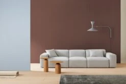 Basta Cubi Kissen, 35 X 60 Cm, Hellgrau -Heimtextilien Cubi 3 seater with grey pillow