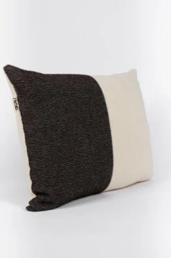 Block Kissen, 45 X 60 Cm, Blau - Schwarz -Heimtextilien Cushion black blue stripe 4