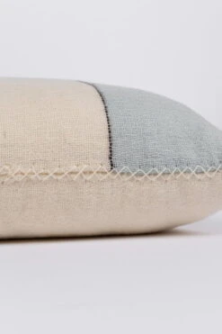 Block Kissen, 45 X 60 Cm, Blau - Schwarze Streifen -Heimtextilien Cushion blue black stripe 5