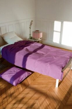 Hay Duo Bettdeckenbezug, Lebhaftes Violett -Heimtextilien Duo Duvet Cover vivid purple Duo Pillow Case vivid purple Connect Bed white Bonbon Shade 380 ice cream 2