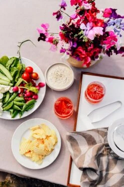 &Tradition Collect Linen SC31 Tagesdecke, 240 X 260 Cm, Powder -Heimtextilien Elokuu fds2