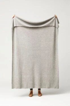 Aymara Plaid, 190 X 130 cm, Hellgrau -Heimtextilien F R aymara plaid Grey 190x130cm