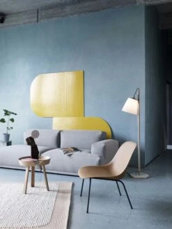 Muuto Teppich Pebble, Gebranntes Orange -Heimtextilien Fiber Lounge Tube Base Ochre Connect Pebble Rug Pale Rose Around Pull Halves Muuto Org