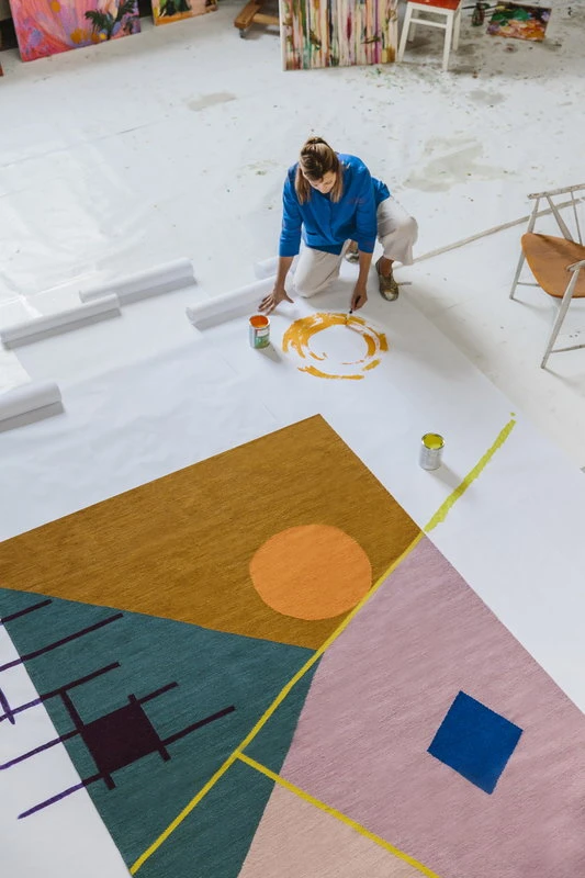 Zeniitti Teppich 170 X 240 Cm, Rosa – Braun 4 Zeniitti Teppich 170 X 240 Cm, Rosa – Braun – Bild 2