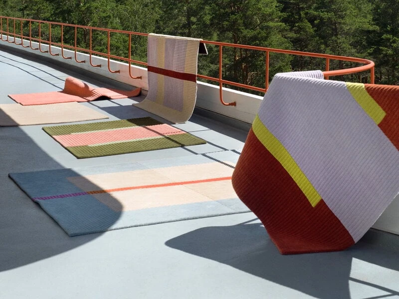 Jade Teppich, Grün - Rosa 4 Jade Teppich, Grün - Rosa – Bild 2