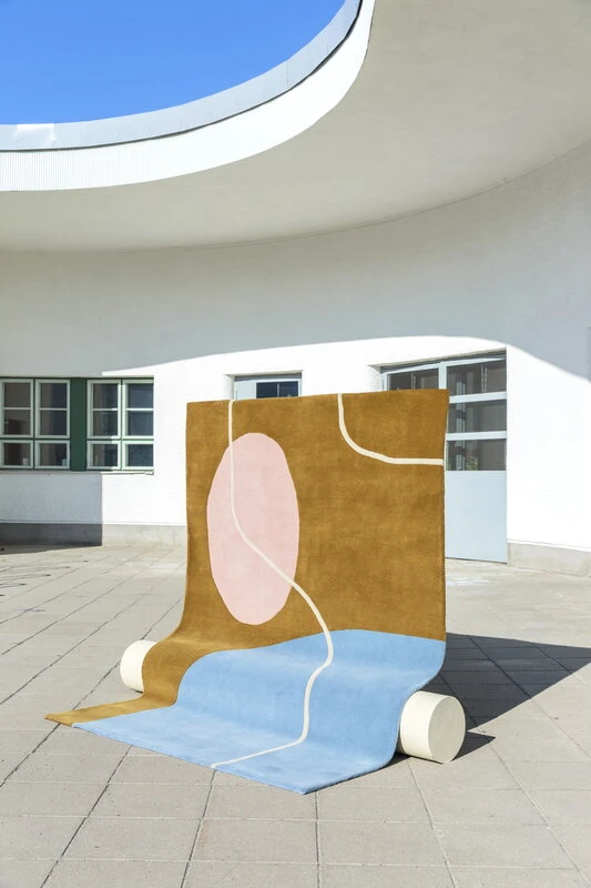 Ruukku Teppich, Gold - Blau 5 Ruukku Teppich, Gold - Blau – Bild 3