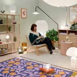 Terttu Teppich, Blau -Heimtextilien Finnish Design Shop Lights21034 hires