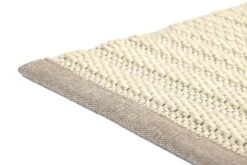 Duo Haiku Teppich, Weiß -Heimtextilien Haiku 7171 white corner