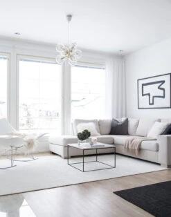 Hattara Teppich, Weiß -Heimtextilien Hattara white villah pien