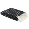 Rain Überwurf, 130 X 180 Cm, Schwarz – Weiß -Heimtextilien Hem20 Throw4 SM