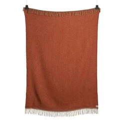 Isak Überwurf, 150 X 210 Cm, Red Sumac -Heimtextilien ISAK THROW 5353 BACK white