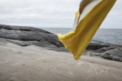 Bettbezug, Leinen, Gelb-weiß -Heimtextilien Isokari MG 2151