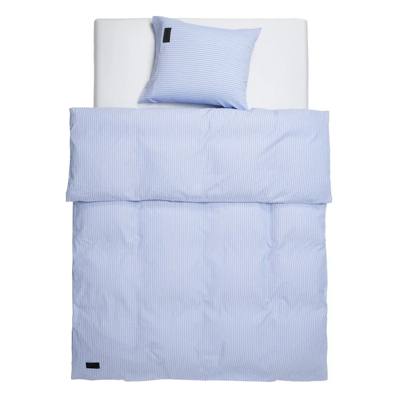 Wall Street Oxford Kopfkissenbezug, Hellblau Gestreift 6 Wall Street Oxford Kopfkissenbezug, Hellblau Gestreift – Bild 4