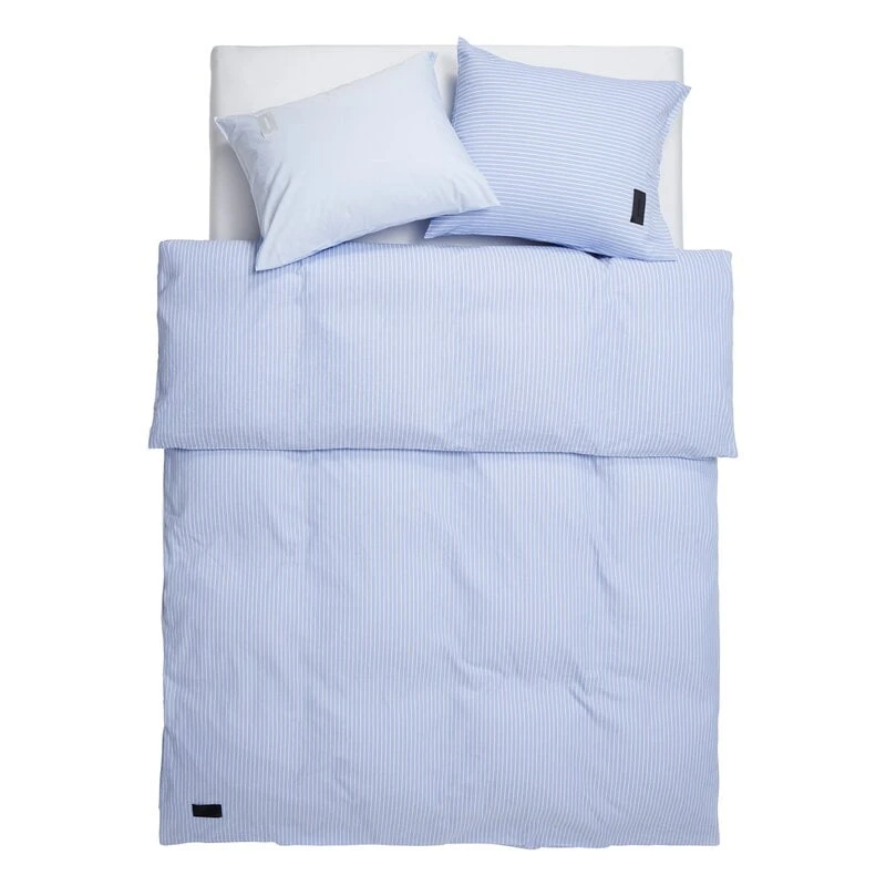 Wall Street Oxford Kopfkissenbezug, Hellblau Gestreift 4 Wall Street Oxford Kopfkissenbezug, Hellblau Gestreift – Bild 2