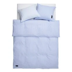 Wall Street Oxford Bettbezug, Hellblau Gestreift -Heimtextilien MAGNIBERG WALLSTREET OXFORD STRIPE LIGHT BLUE 040