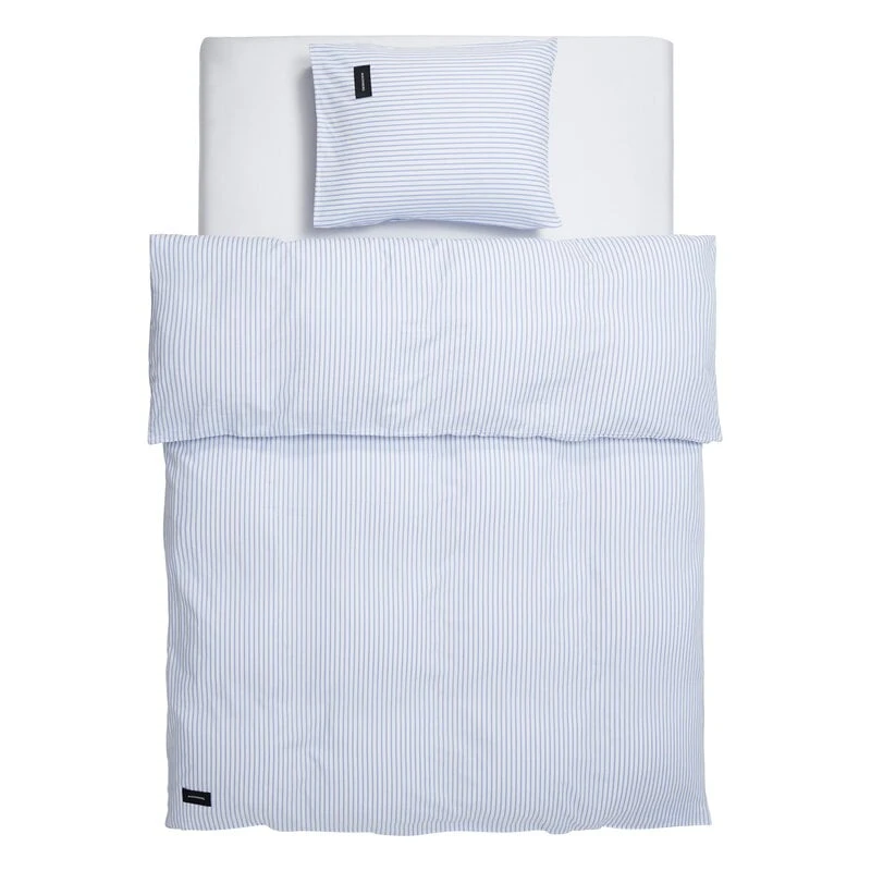 Wall Street Oxford Kopfkissenbezug, Weiß Gestreift 5 Wall Street Oxford Kopfkissenbezug, Weiß Gestreift – Bild 3