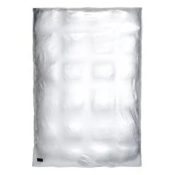 Nude Metallic Jersey Bettbezug, Silber