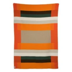 Mikkel Überwurf, 135 X 200 Cm, Orange -Heimtextilien MIKKEL THROW ORANGE 3755 FRONT white