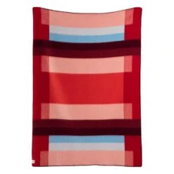 Mikkel Überwurf, 135 X 200 Cm, Rot -Heimtextilien MIKKEL THROW RED 3754 FRONT white