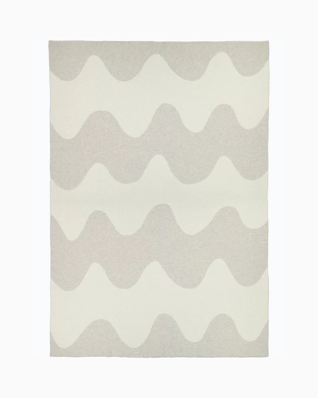 Marimekko Lokki Decke, Weiß – Beige 5 Marimekko Lokki Decke, Weiß – Beige – Bild 3